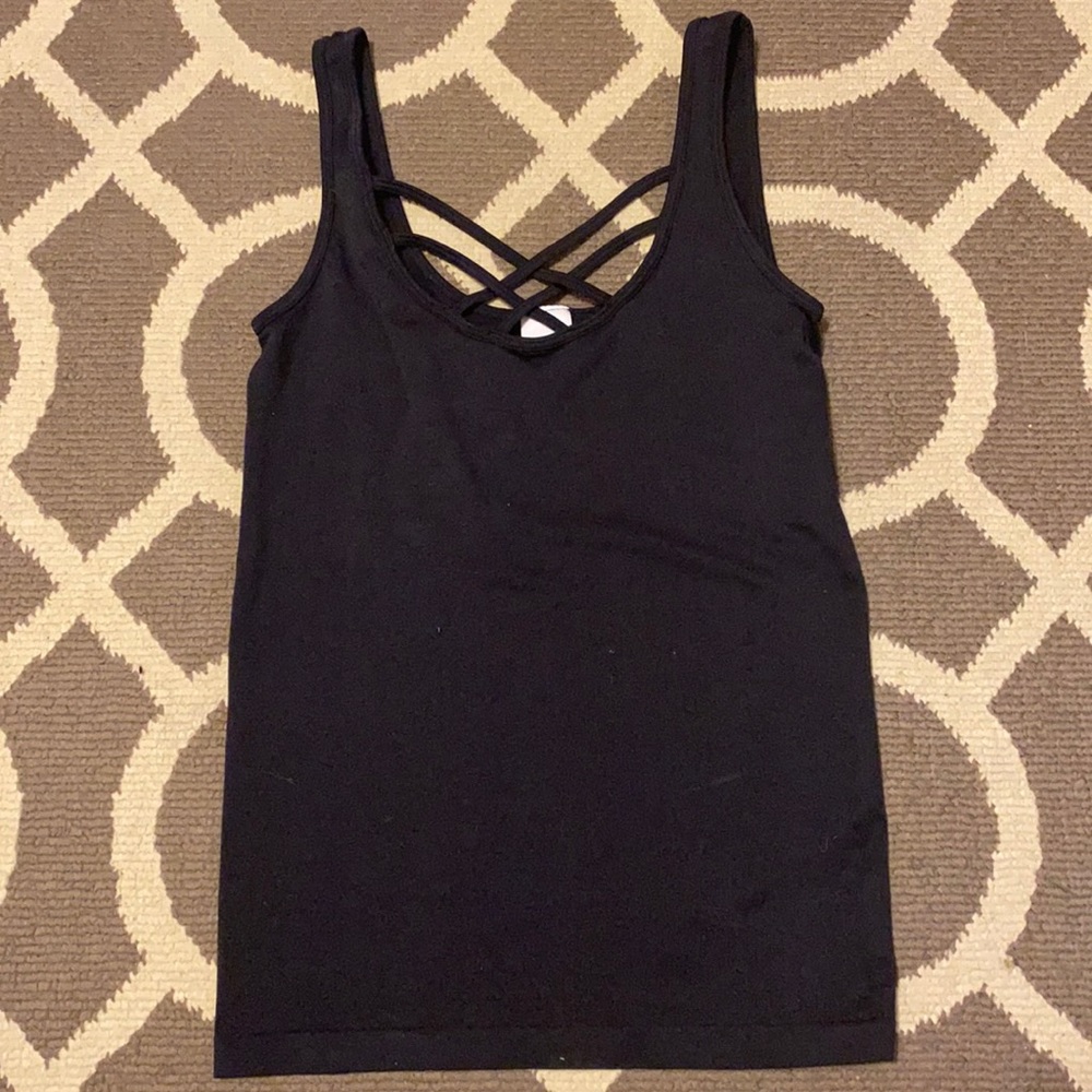 Black tank top